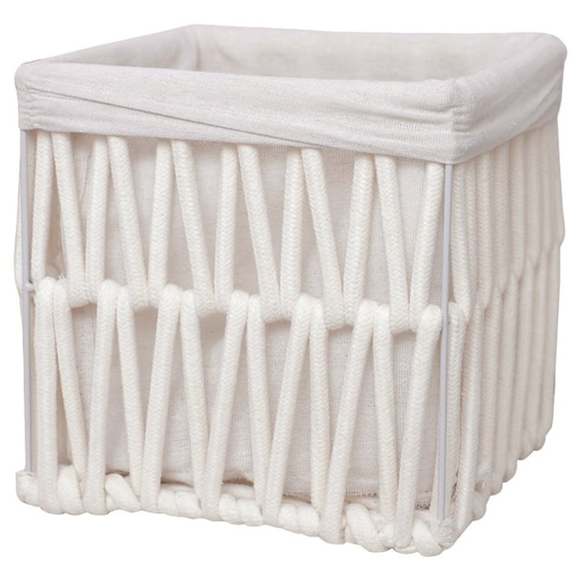 Panier de Rangement Tressé Panier de Rangement en Corde de Coton Panier pour Collations Jouets Support de Rangement pour Articles Divers