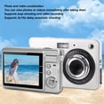 thumbnail image 4 of Cármara digital, cámara de sensación automática de luz automática de 48MP de plata para viajar para viajar, 4 of 7