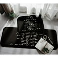 thumbnail image 5 of Black White Printed Letter Kitchen Entrance Door Mat Coral Flannel Carpet Doormat Indoor Floor Mats Anti-Slip Rug, 5 of 6