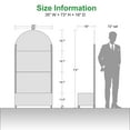 thumbnail image 3 of MAYEERTY 72"x35" Metal Black Arch Planter Box, Outdoor Raised Garden Beds with Trellis for Vine Climbing Plants, 3 of 6