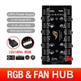 thumbnail image 1 of Kuymtek 1 a 8 Multi Way RGB PWM HUB 12V / 4 pines para placa base de ventilador (4D + Shell), 1 of 9