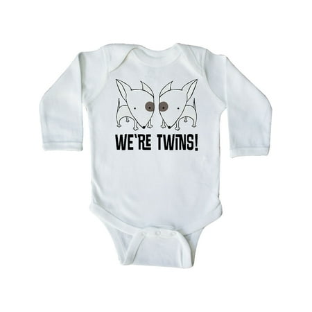 

Inktastic Twins Cute Puppy Outfit Gift Baby Boy or Baby Girl Long Sleeve Bodysuit