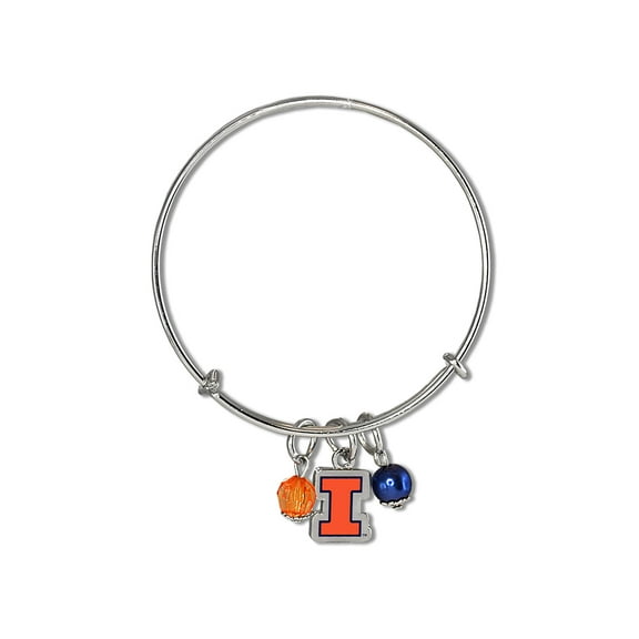 Fan Frenzy Gifts Illinois Fighting Illini Officially Licensed Bangle Bracelet