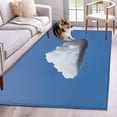 thumbnail image 2 of Blue Sky Area Rug 4x6 Washable Rug Non Slip Abstract Sky White Minimalist Large Area Rug Indoor Floor Carpet for Entryway Bedroom Kitchen Living Room Home Office Dining Room Nursery, 2 of 9