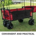 thumbnail image 3 of LULULION Foldable Durable Black 600D Oxford Side Bag for Camping Wagon Storage, 3 of 8