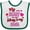 White and Green, variant on Inktastic My Heart Belongs to my Nana Boys or Girls Baby Bib