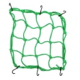 thumbnail image 1 of Eigraketly Red de carga para casco de motocicleta, bicicleta de montaña, 6 ganchos, paquete de equipaje, red de carga, cubierta de carga, cable Web Ciclismo Verde Eigraketly HW4343-04, 1 of 3