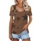 thumbnail image 2 of Camisas de Manga Corta para las Mujeres de Verano Sexy Frío Hombro Suéter Blusa Cuello en V Sólido, Ligero para Diario, 2 of 9