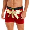 thumbnail image 4 of ZDHoor Mens Xmas Costume Ball Santa Claus Boxer Briefs Velvet Elk Boxers Shorts Underwear Red XL, 4 of 7