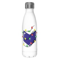 Marvel Hawkeye Christmas Lights Large Arrow Logo  Stainless Steel Water Bottle White / Holiday Badge 17 oz.