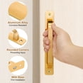 thumbnail image 4 of 2 Pack Barn Door Handle, 7.09 Door Pull Handles, Patio Gate Handle, Gold, 4 of 6