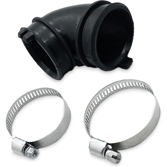 Whole Parts Dishwasher Hose Assembly (Includes Two Clamps) Part # W10445975 - Replacement & Compatible With Some Amana, Inglis, Jenn Air, Kenmore, Kitchen Aid and Whirlpool Dishwashers