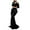 Black, variant on LYXSSBYX Womens Dresses under 10.00 Golden Velvet Fishtail Hip-hugging Slim Strapless Irregular Evening Gown Dresses