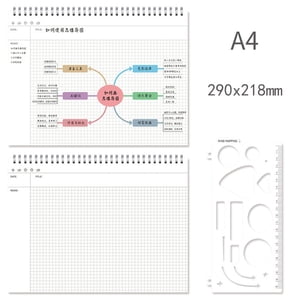 Ynlkorvg Notebook Wide Ruled Wirebound Spiral Notebook, 80 Sheet, Assorted Solid Small, Christmas notebook