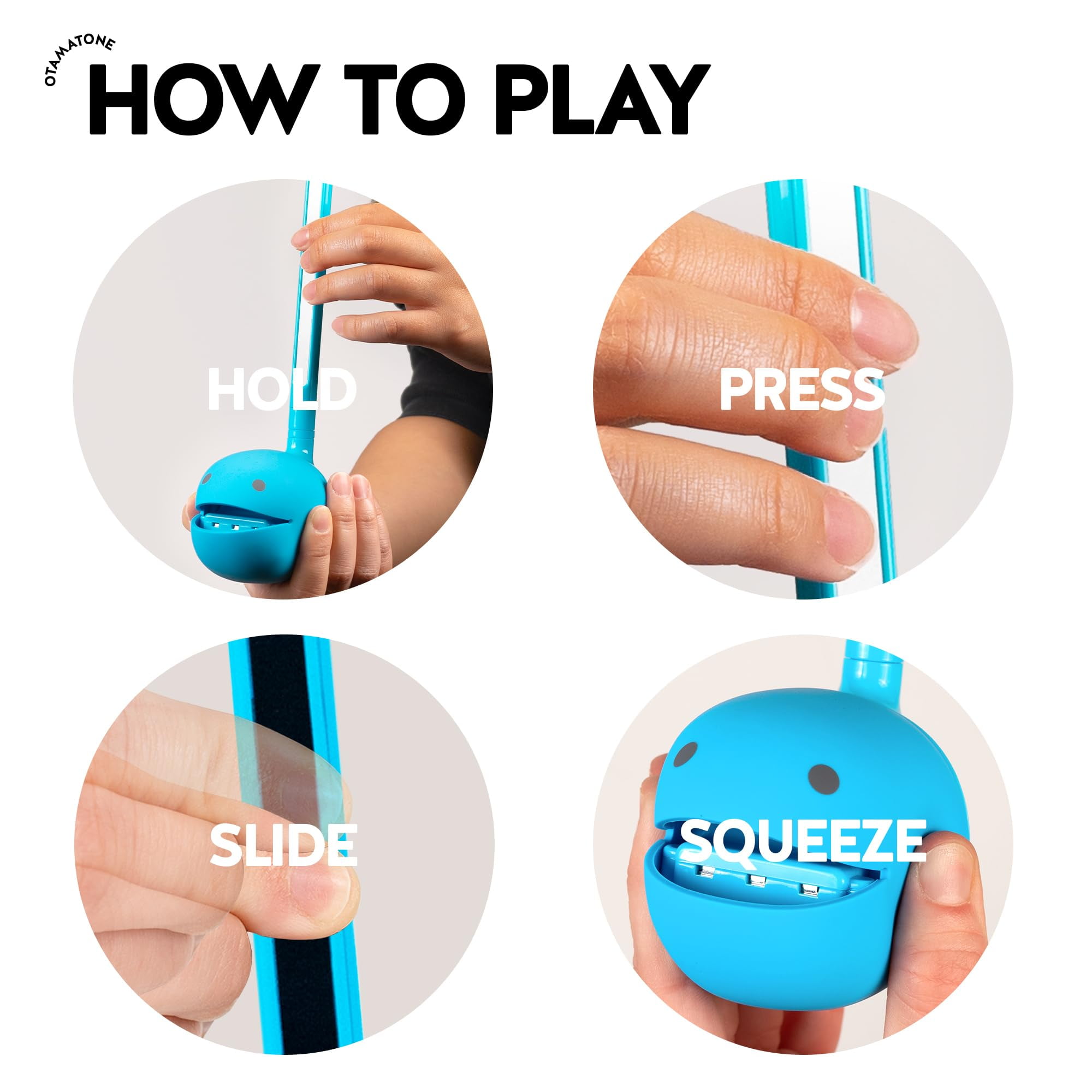 Otamatone Electronic Musical Instrument for Unisex Adults - Blue