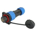 thumbnail image 2 of Enchufe impermeable IP68, conector de alimentación de aviación cuadrado, adaptador de terminal industrial SP164 (250 V, 5 A), 2 of 14