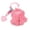 Watermelon Red, variant on Plush Cartoon Monsters Keychain Car Keyring Party Stuffed Monsters Pendant Ornament for Women Girl Teen