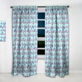 thumbnail image 2 of Designart 'Dreams Pastel IV' Modern Blue Sheer Curtain Panel, 2 of 5