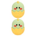 thumbnail image 4 of 2 moldes de silicona para hielo facial con forma de pollo amarillo, rodillo de hielo para ojos, para hombres y mujeres, que reducen la hinchazón, el dolor y la inflamación., 4 of 14