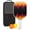 White, variant on Pickleball Paddles Set Of 1, Fiberglass Surface, Flame, Fire Print, 1 Paddle, 2 Balls & Bag