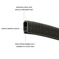 thumbnail image 3 of U Shape Seal Edge Strip Trim with Metal Fit Gap 0.05" to 0.23" Flexible Protector Cars, RVs, Trucks Door and Home Applications Black, 3 of 6