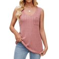 thumbnail image 2 of Camisetas Sin Mangas de Verano para Mujer, Camisetas Sin Mangas, Cuello en V, Ropa Informal Holgada, Conjuntos. Raíz de Rosa L, 2 of 10