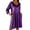 Purple, variant on Women's Fashion Dress Outings Flowy Maxi Dress Elegant New Women's Skirts