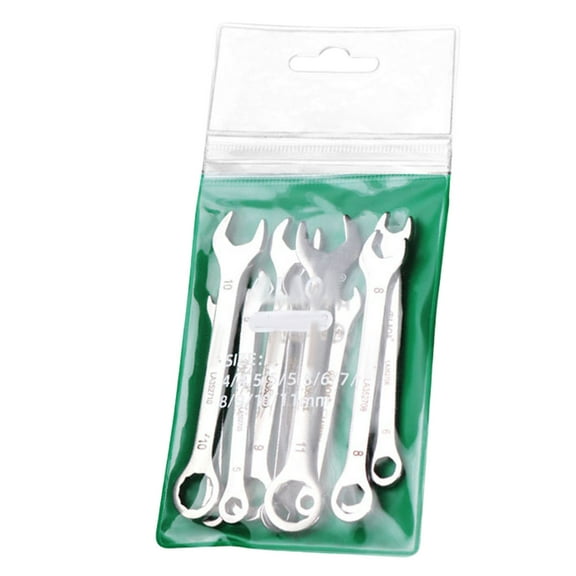 Lightweight 8/10 Piece Small Wrench Set Double Open End Repair Spanner Tools for Professional Technicians and Home Users