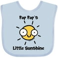 thumbnail image 3 of Inktastic Pap Pap's little Sunshine Boys or Girls Baby Bib, 3 of 4