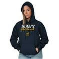 thumbnail image 5 of US Navy Girlfriend Anchor Logo Hoodie Sweatshirt Women Brisco Brands S, 5 of 6
