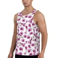 thumbnail image 2 of Haiem Orchids Flowers Men Workout Tank Top Gym Bodybuilding Sleeveless Muscle T Shirts Athletic Tank Breathable Workout Shirt-Large, 2 of 9