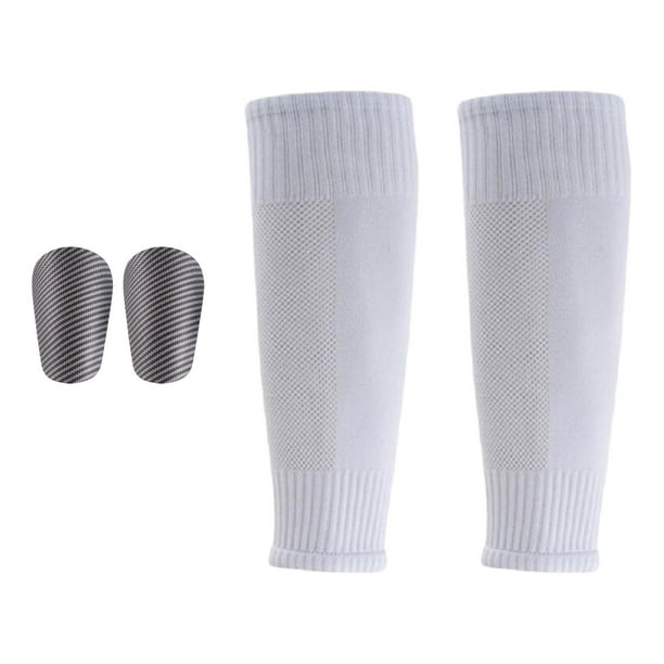2 espinilleras de fútbol para niños, equipo de fútbol para niños con calcetines, compacto S
