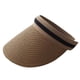 thumbnail image 1 of Sombreros de ala ancha para el sol para mujer Visera trenzada Sombrero de protección solar para actividades al aire libre Marrón M (56‑58 cm/ 22,5‑22,83 pulgadas), 1 of 2