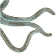 thumbnail image 5 of 12" x 4" Blue Polystone Distressed Patina Octopus Sculpture with Gold Foil Accents, by DecMode, 5 of 9
