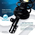 thumbnail image 4 of Detroit Axle - Front 4pc Struts Sway Bars for 2007 2008 2009 2010 Hyundai Elantra, 2 Struts & Coil Spring Assembly 2 Sway Bar Links, 4 of 6
