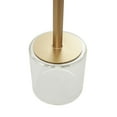 thumbnail image 4 of DecMode 16" x 23" Clear Acrylic Plastic Accent Table with Elevated Base and Gold Stand, 1-Piece, 4 of 10
