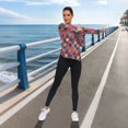 thumbnail image 6 of FORMRS Womens Long Sleeve Shirts UPF 50+ Sun Protection Quick Dry Fishing Hiking Tops, Size S-2XL, Red and Purple Plaid Pattern, 6 of 8