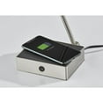 thumbnail image 4 of Adesso® Sawyer AdessoCharge LED Adjustable Desk Lamp, 24-1/2"H, Black/Brushed Steel, 4 of 10