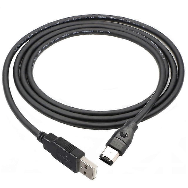 Firewire to USB Adapter Cable - IEEE 1394 6 Pin Male to USB 2.0 A Male Converter 1.8m/3m/4.5m for Sound Cards & Devices
