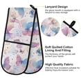 thumbnail image 4 of Dailycode Double Sided Oven Mitt with Loop Heat Resistant Kitchen Long Potholders 7" x 35" Beautiful Dreamy Butterflies, 4 of 6
