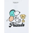 thumbnail image 2 of Peanuts Women’s Snoopy Cotton Graphic Skimmer Tee with Embroidery, Sizes XXS-XXL, 2 of 3