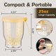 thumbnail image 2 of 25 Oz Travel Fruit Cups for Car,Fruit Salad Storage Cup with Fork and Lids,Leakproof Reusable Snack Containers, 2 of 5