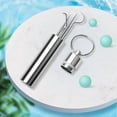 thumbnail image 3 of Fiudx Juego de Palillos de Acero Inoxidable, Herramientas de Limpieza Dental de Metal, Kit de Cuidado Bucal Portátil, Caja de Bolsillo, Masajeador de Canal Auditivo, Diseño Resistente a Rayones, Apto, 3 of 6