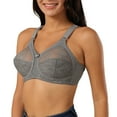 thumbnail image 3 of URMAGIC Lace Full Cup Coverage Non-Wire Unlined Bras for Women,36-42,C-D Cup, 3 of 5