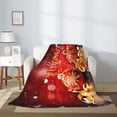 thumbnail image 4 of PHELIKA Merry Christmas Happy New Year 04 All Season Soft Throw Blanket Lightweight Flannel Fleece Blankets 50" x 60", 4 of 8