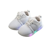 BEELADAN Sweet Trainers LED Breathable Running Sneakers for 1-3T Little Kids Toddler Baby Girls Light Up Sport Crib Shoes