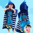 thumbnail image 2 of Toalla deportiva con estampado de dibujos animados para niños, Sudadera con capucha, bata de baño, manta de playa de microfibra de secado rápido, 2 of 4