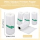 thumbnail image 2 of 10 rollos de papel térmico para recibos de 5,2 cm de ancho, blanco, sin BPA, autoadhesivo, cuadrado, para mini impresora térmica POS., 2 of 9