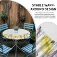 thumbnail image 2 of Yellow Spring Floral Round Tablecloth for 36-44 Inch Tables,Fitted Table Cover with Elastic Edge,Watercolor Summer Botanical Elegant Waterproof Outdoor Table Cloth Protector for Patio Garden Dinner, 2 of 9