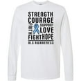 thumbnail image 3 of Inktastic ALS Awareness Strength Courage Support Long Sleeve T-Shirt, 3 of 5